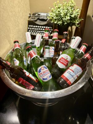 Executive Loungeに用意されていたビール