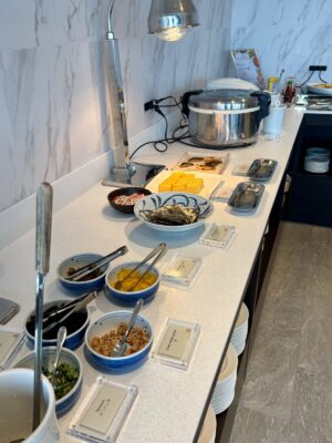 クラブラウンジで実際に取った和食寄りの朝食
